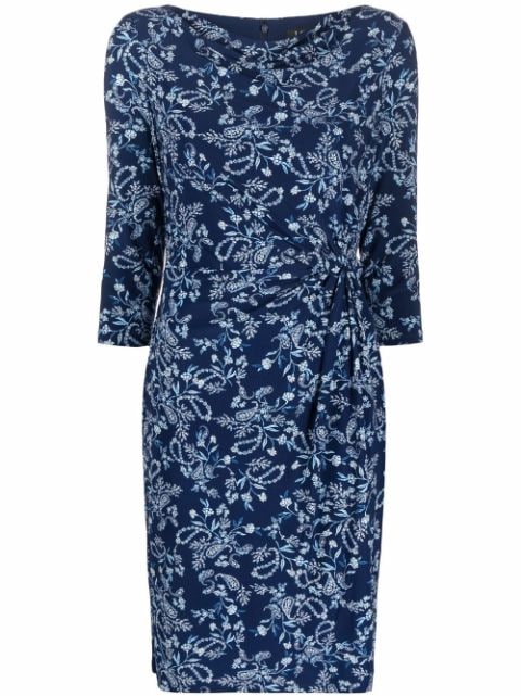 Lauren Ralph Lauren paisley-print Boat Neck Dress - Farfetch