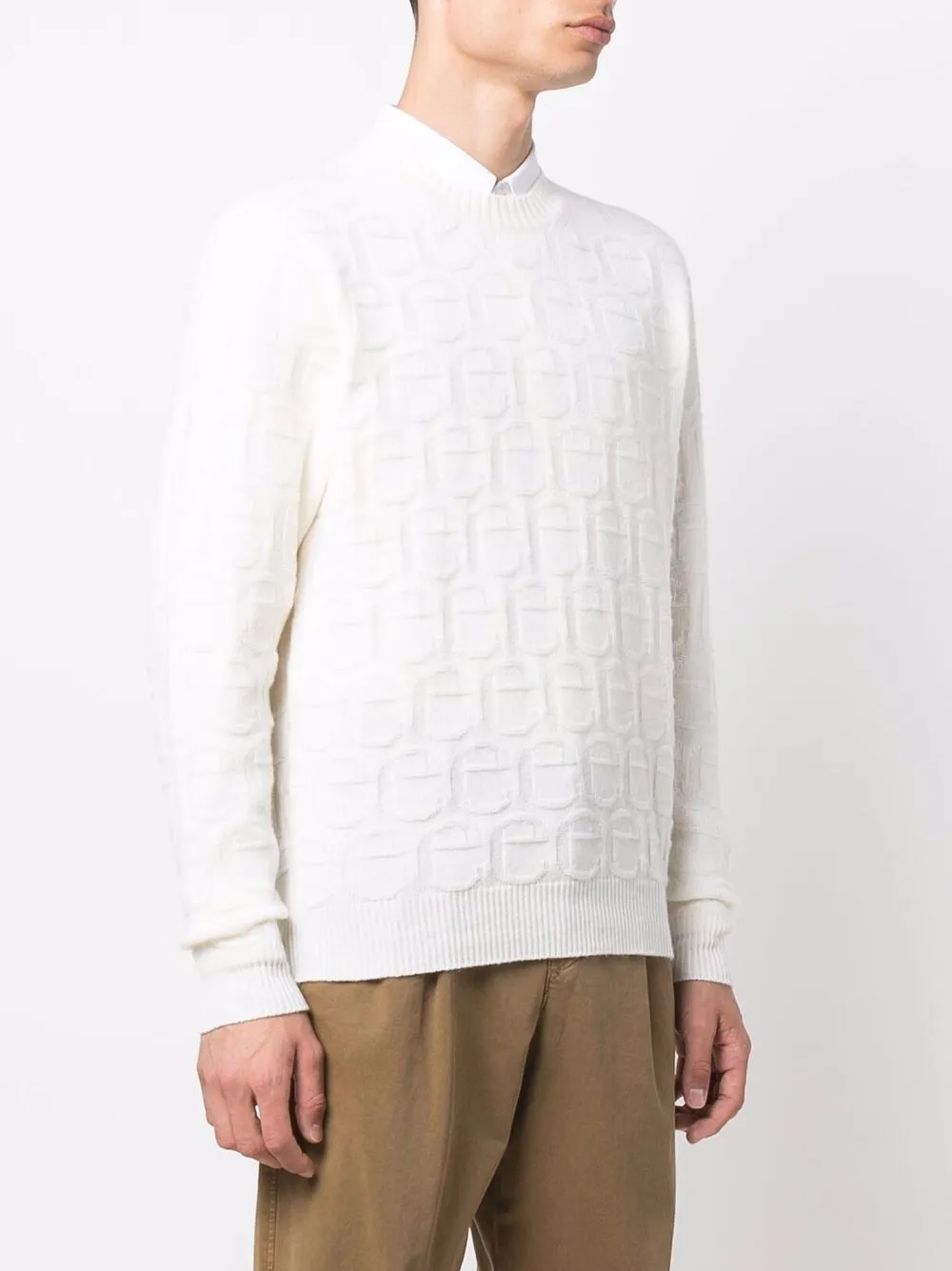 Jacquard-Logo Knitted Jumper