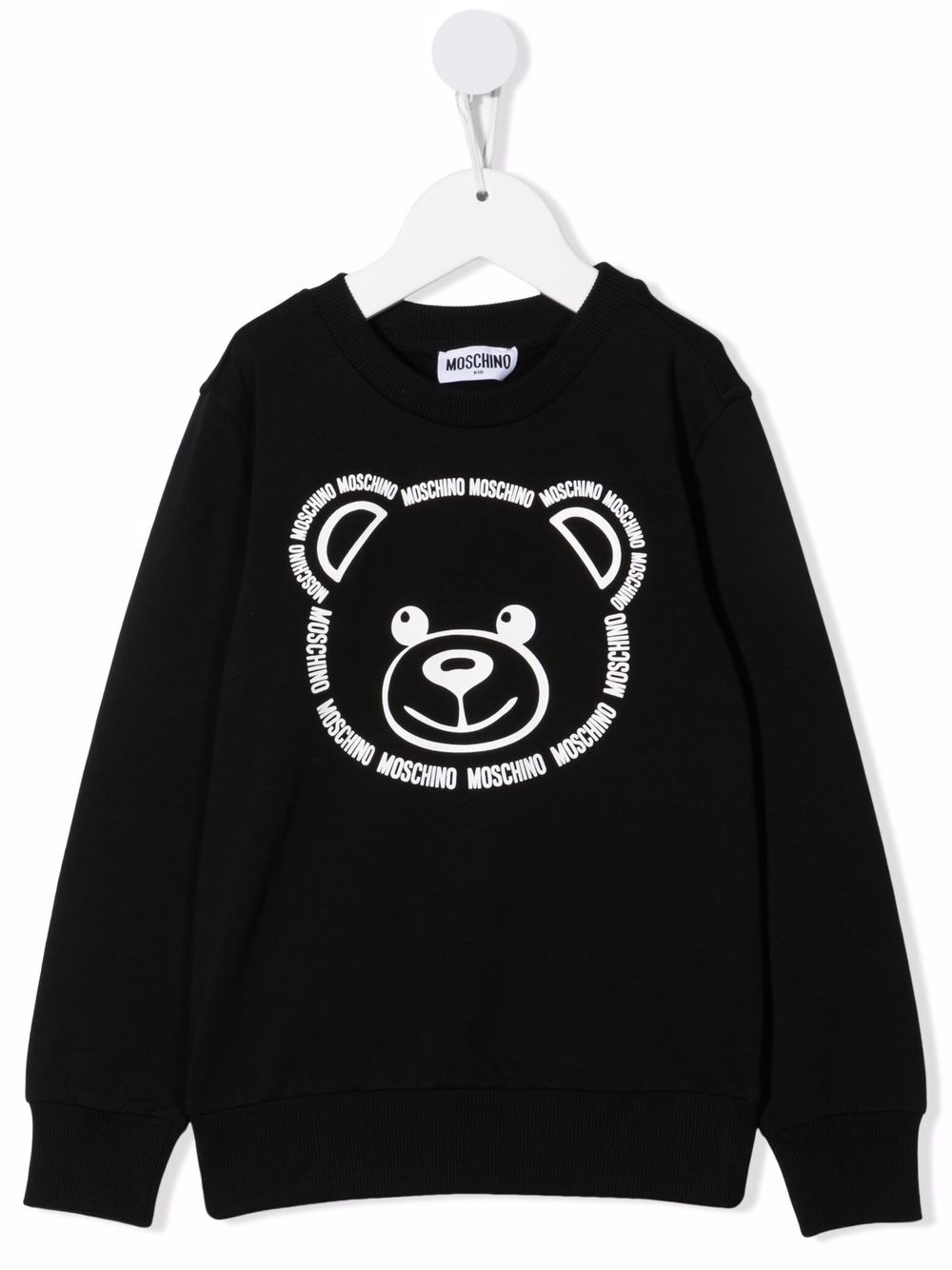 фото Moschino kids толстовка с круглым вырезом и принтом teddy bear