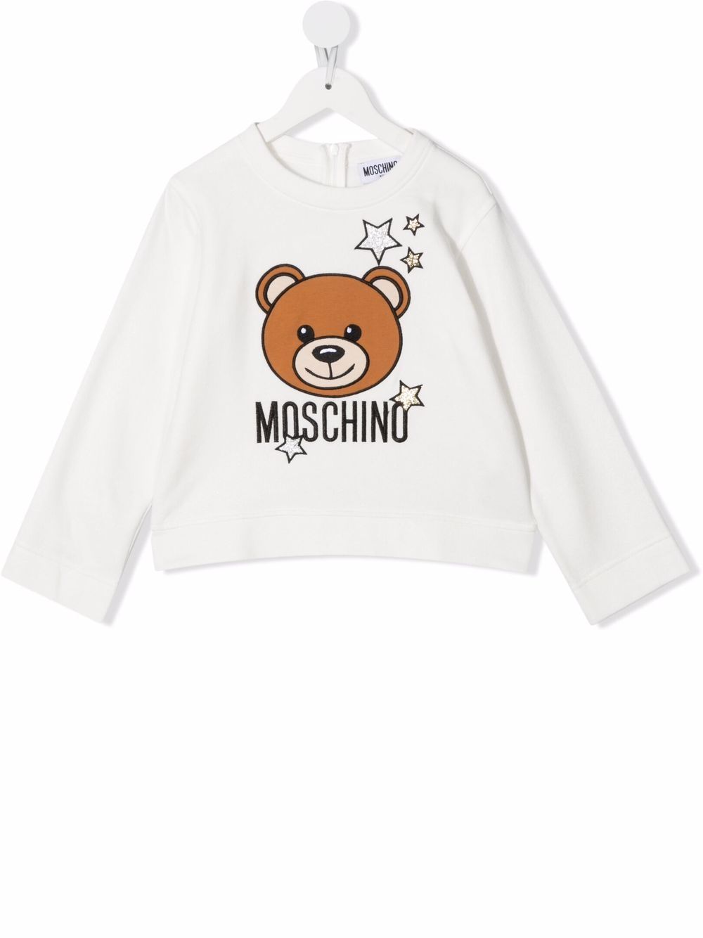 фото Moschino kids толстовка с вышитым логотипом