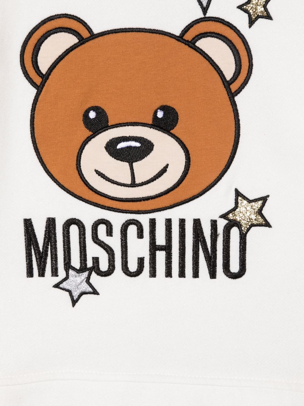 фото Moschino kids толстовка с вышитым логотипом