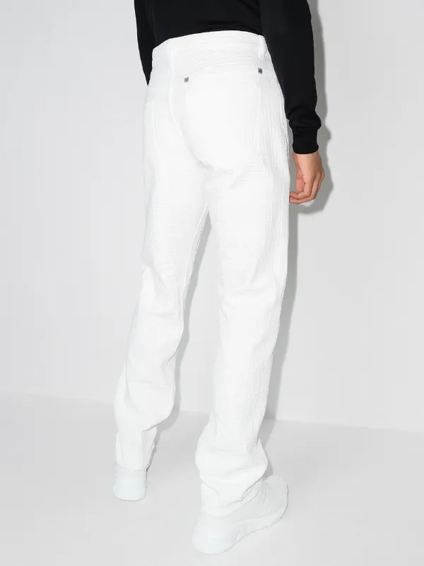 Givenchy 4G zip-detail straight-leg Jeans - Farfetch