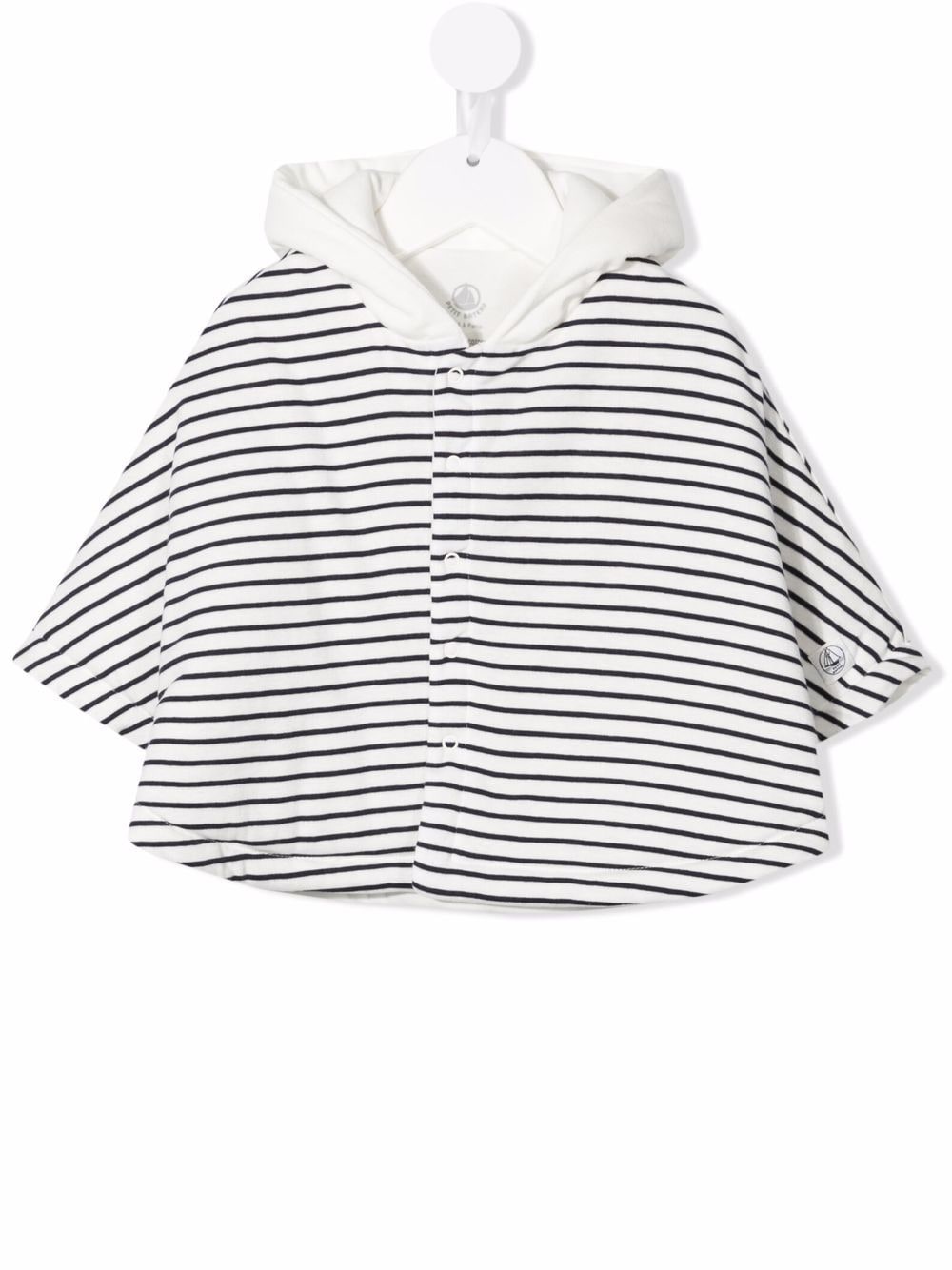 фото Petit bateau полосатое пальто из органического хлопка