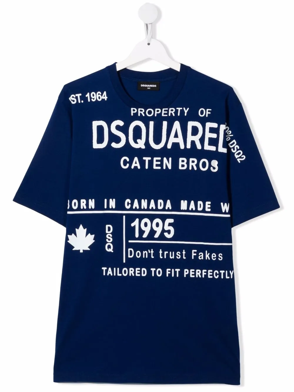 

Dsquared2 Kids playera con logo estampado - Azul