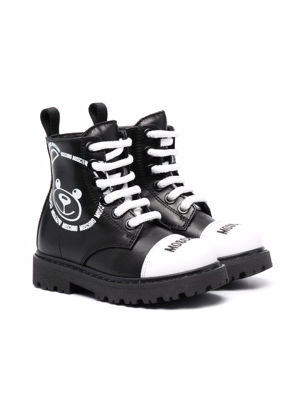 

Moschino Kids botas con estampado Teddy Bear - Negro