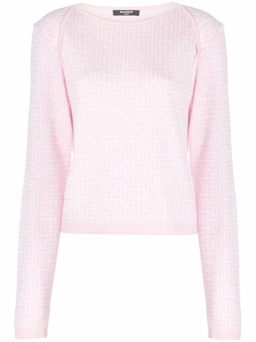 

Balmain Monogram jacquard jumper - Pink