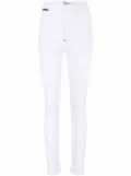 Philipp Plein super high-waist jeggings - White