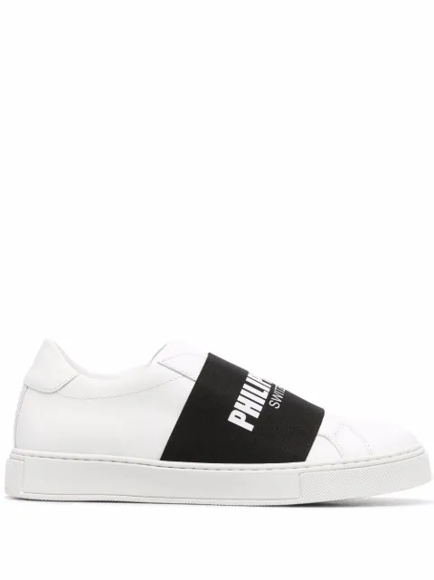 Philipp Plein logo-print slip-on sneakers