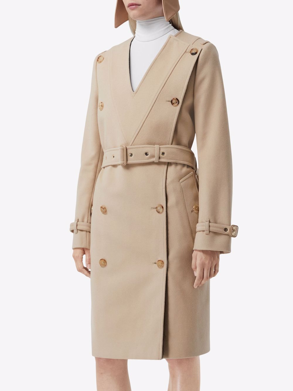 Affordable Burberry double-breasted trench coat Women