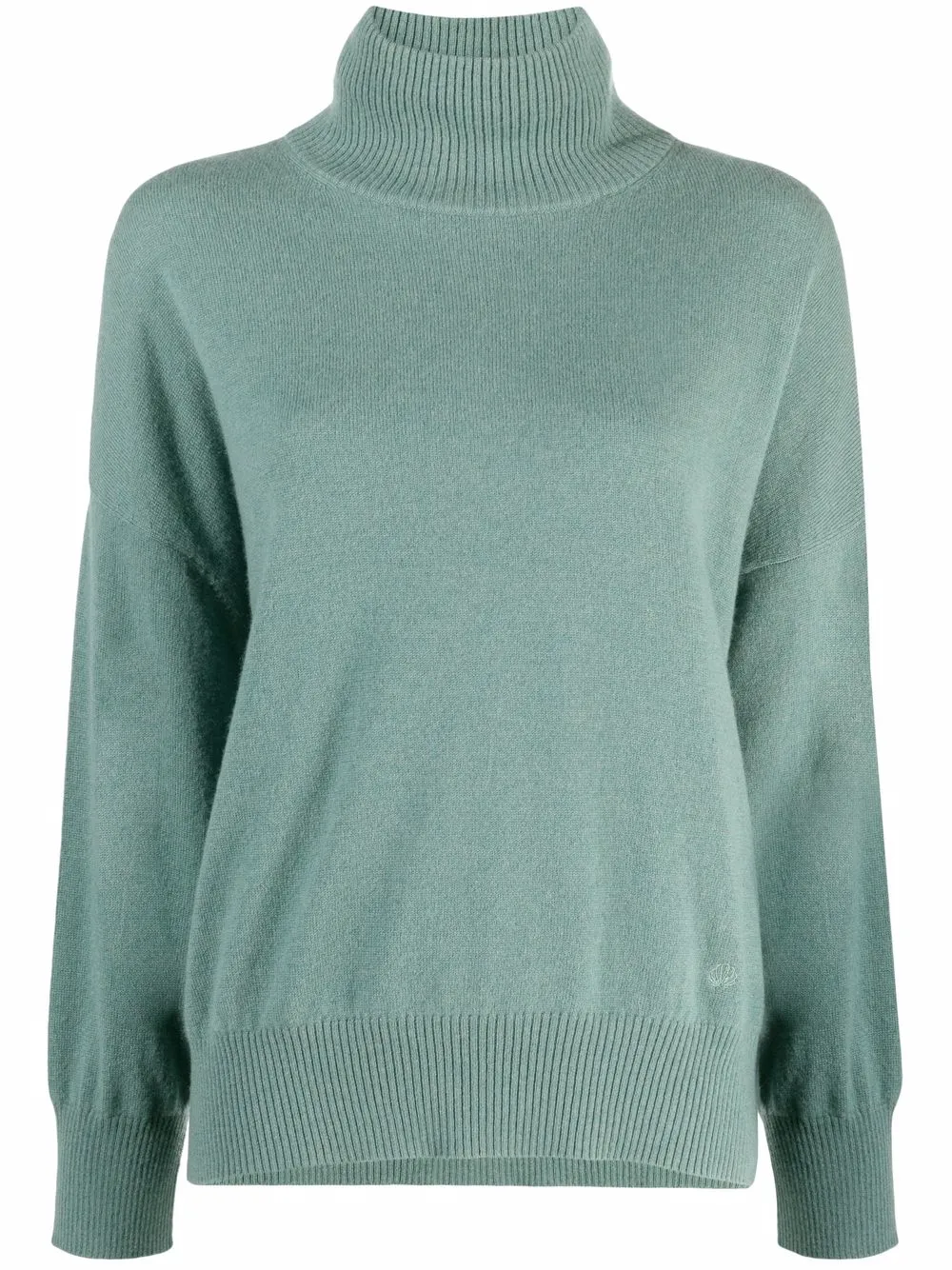 Loulou Studio джемпер в рубчик с высоким воротником