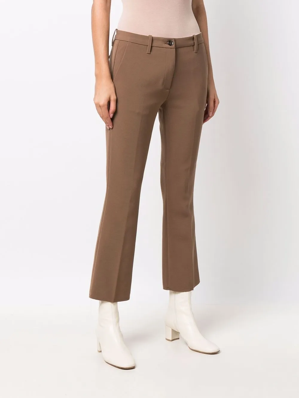 Nine In The Morning Cropped broek Bruin