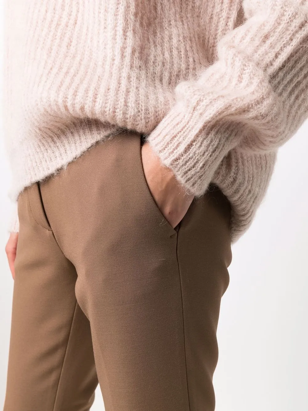 Nine In The Morning Cropped broek Bruin