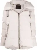 Moorer padded hooded jacket - Neutrals