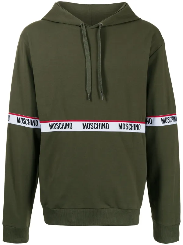 moschino grey moletom com capuz