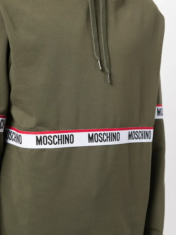 moschino grey moletom com capuz