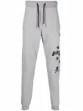 Philipp Plein logo drawstring track pants - Grey