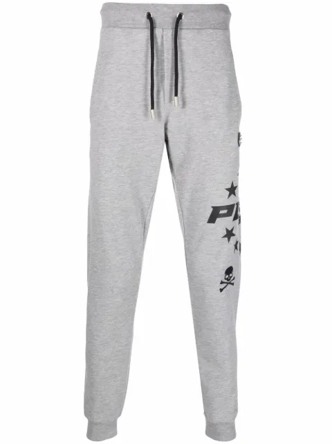 Philipp Plein logo drawstring track pants