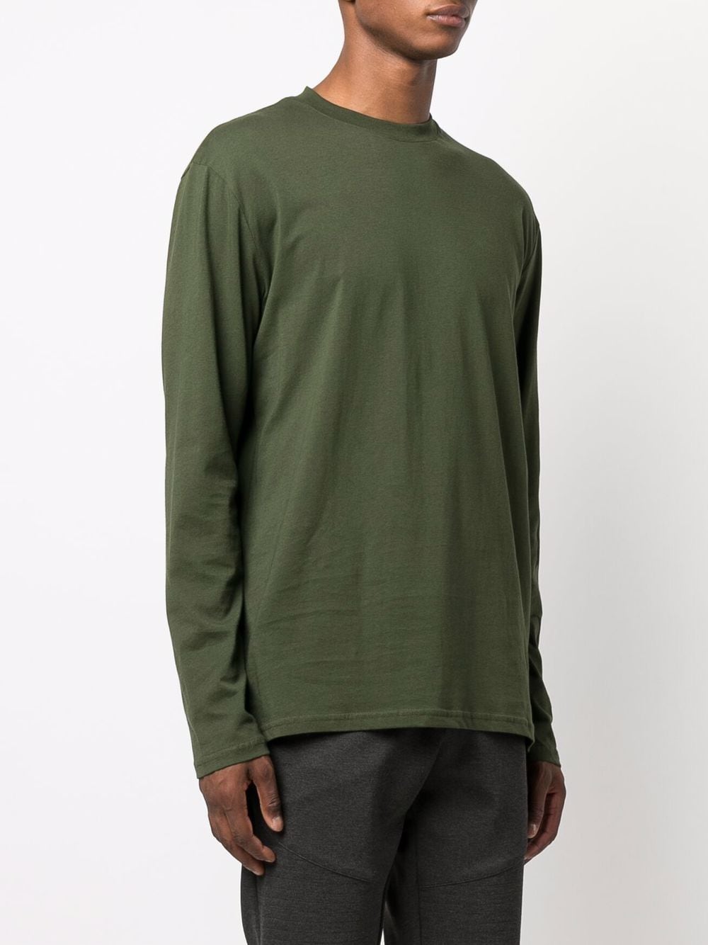 Shop Philipp Plein Logo-print Long-sleeved T-shirt In Green