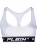 Philipp Plein logo-underwear bra - White