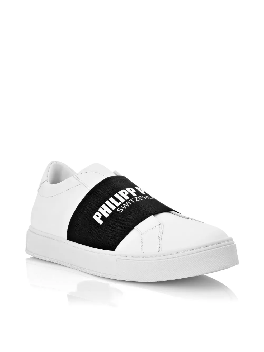 Philipp Plein Sneakers met logobandje Wit