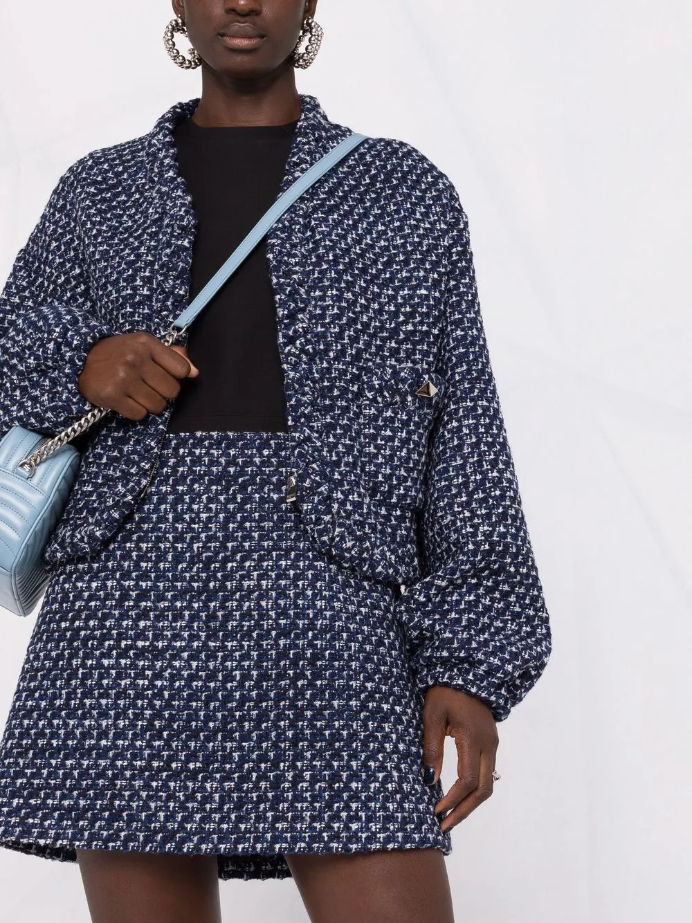 фото Valentino твидовое платье a-силуэта