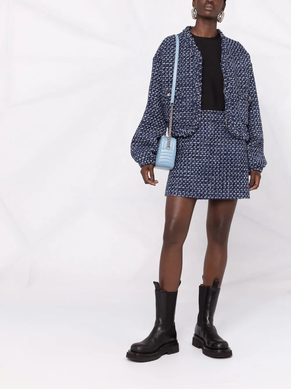 фото Valentino твидовое платье a-силуэта