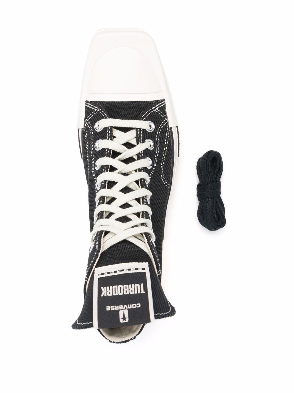 фото Rick owens drkshdw высокие кеды drkshdw turbodrk из коллаборации с converse