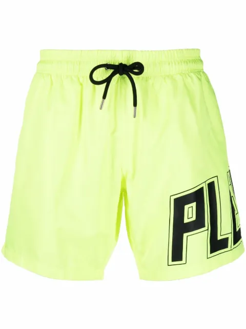 Philipp Plein logo-print swim shorts