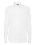 Philipp Plein Hexagon embroidery dress shirt - White