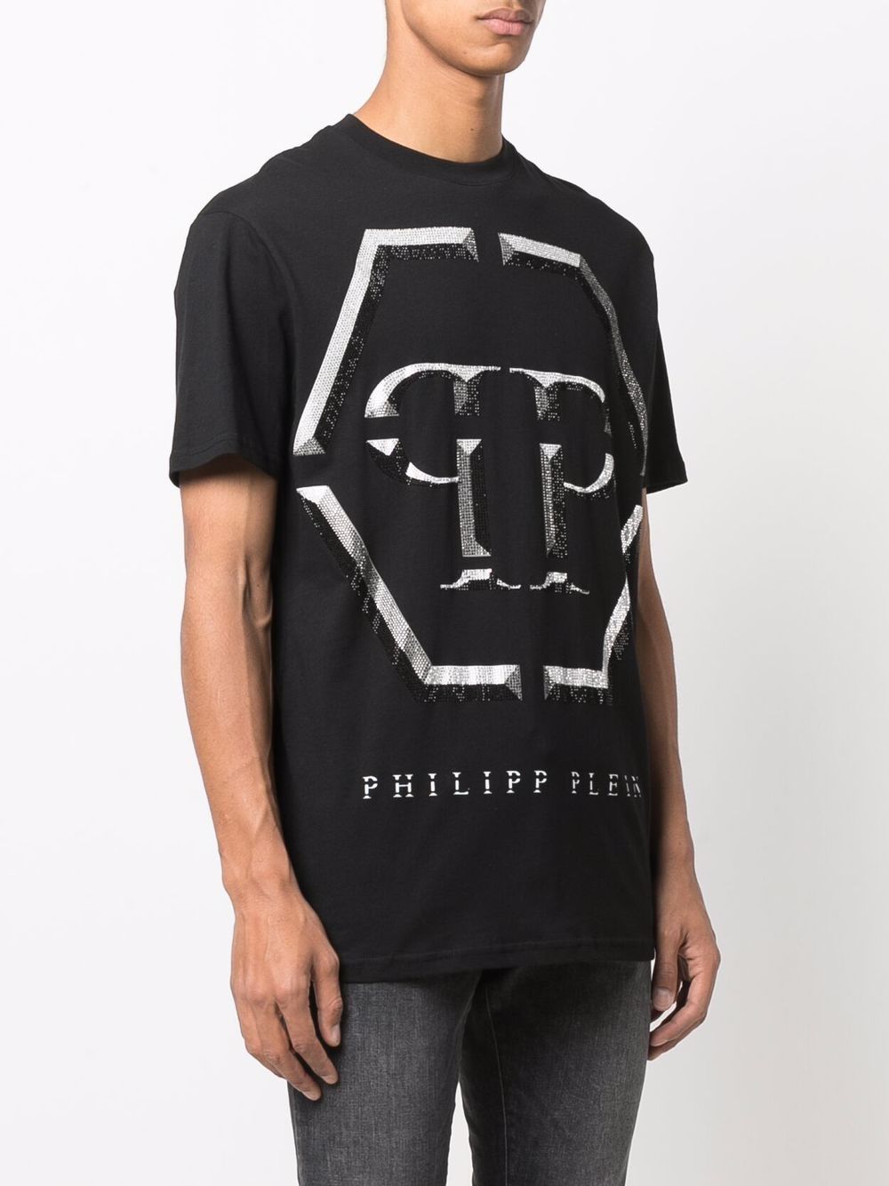 Philipp Plein embellished-logo T-shirt Men