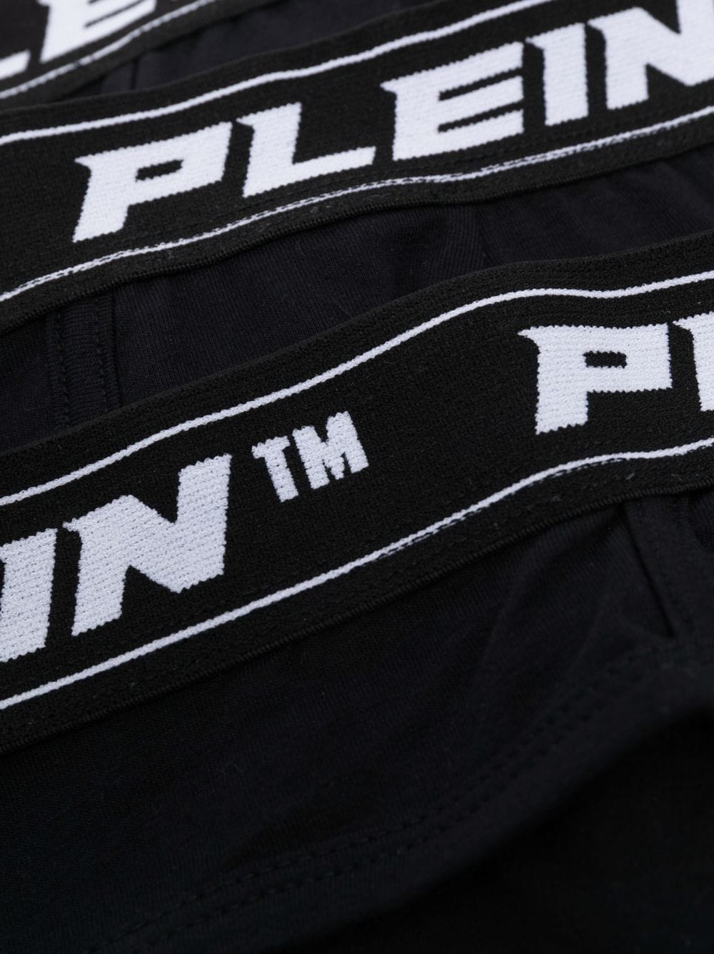 Shop Philipp Plein Three-piece Brief Set In Black