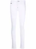 Philipp Plein logo-patch detail jeggings - White