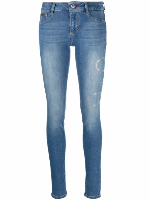 Philipp Plein Hexagon-patch skinny jeans