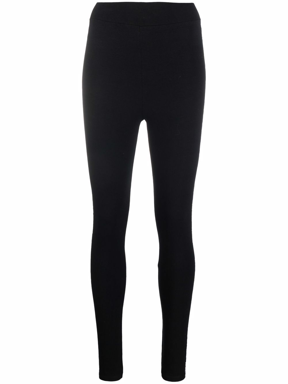 logo-studded cotton leggings