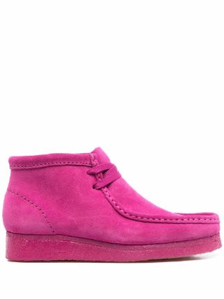 Coral hot sale suede wallabee