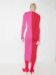 STAUD Shoko two-tone knitted dress