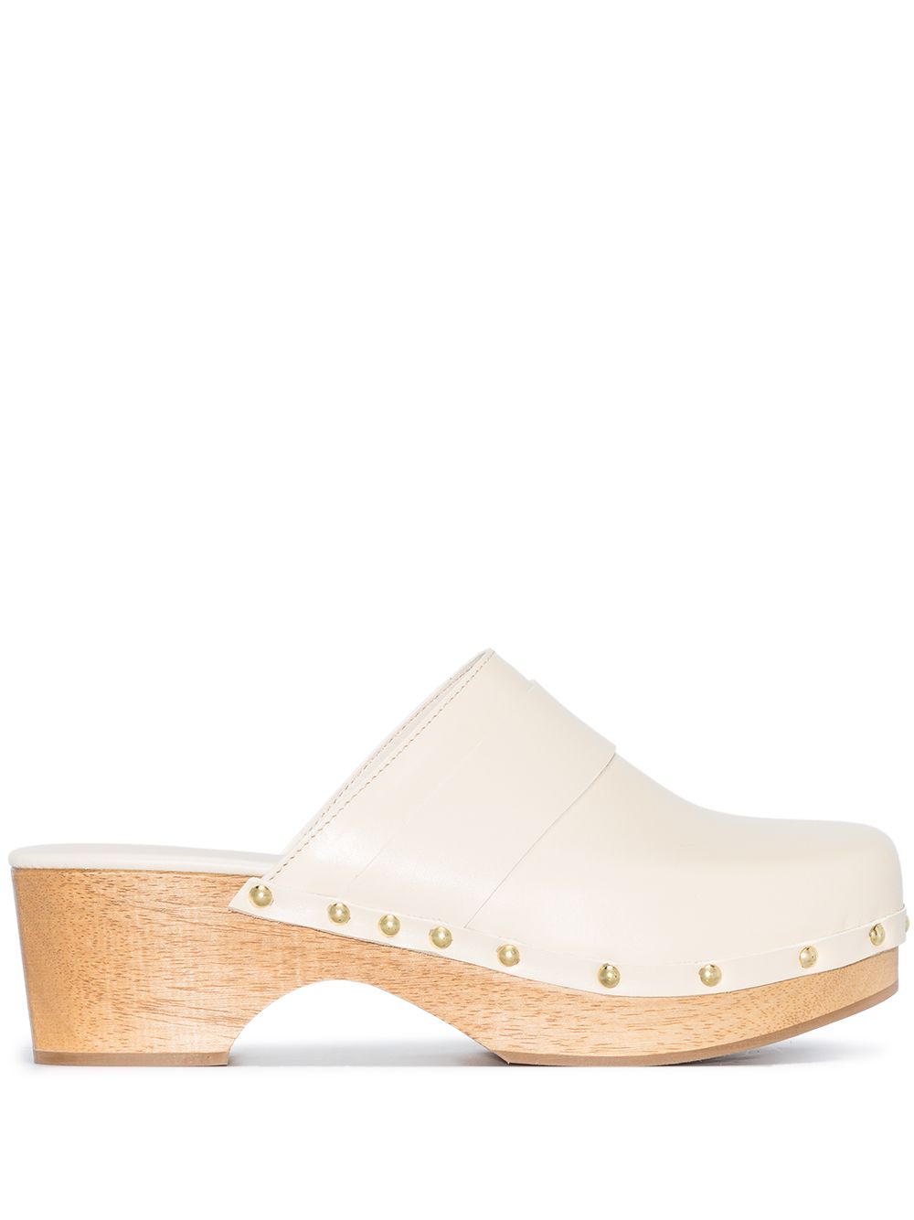 

Aeyde Bibi 55mm leather clogs - White