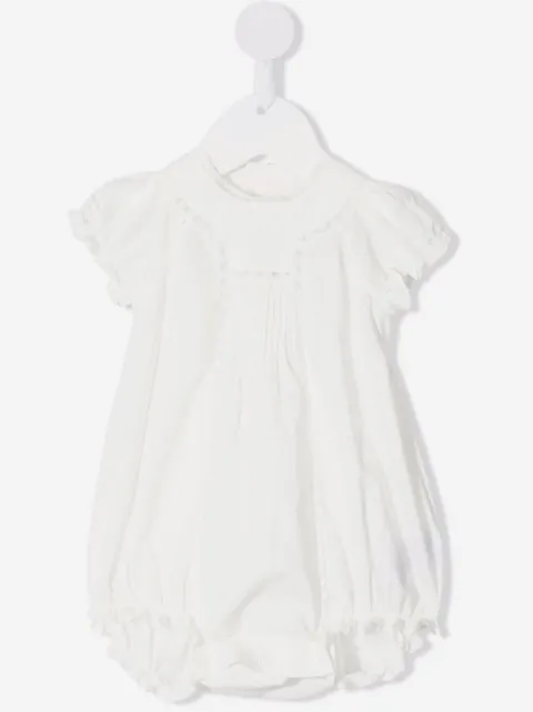 Bonpoint embroidered cotton romper