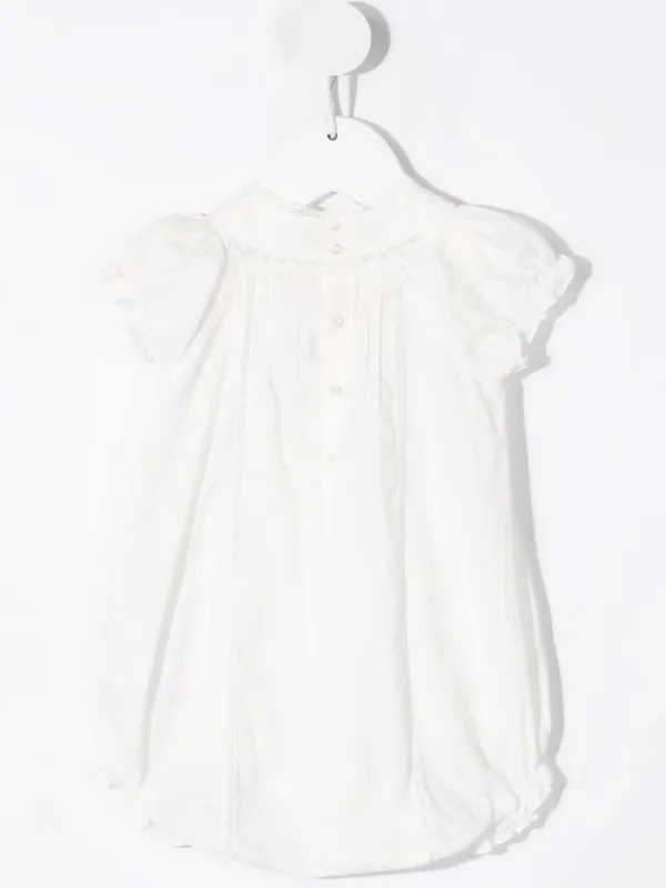 Bonpoint エンブロイダリー ロンパース | ホワイト | FARFETCH JP