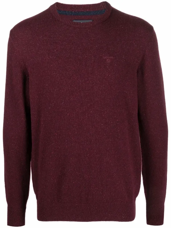 Barbour jumper red on sale