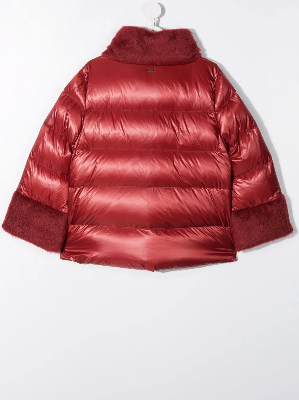 фото Herno kids пуховик с искусственным мехом