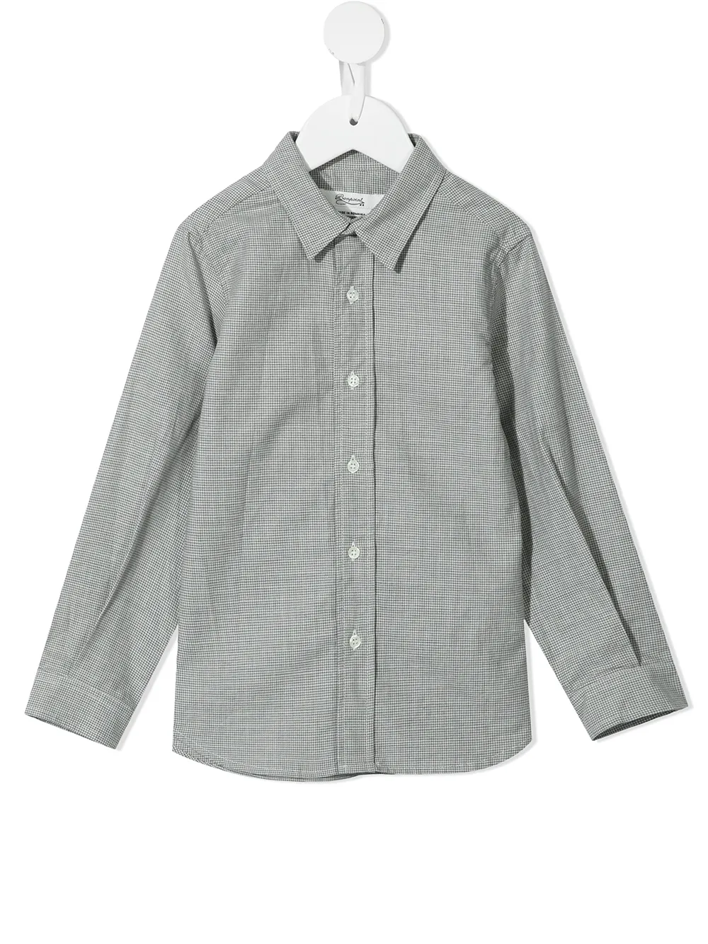 

Bonpoint camisa con motivo pied de poule - Gris