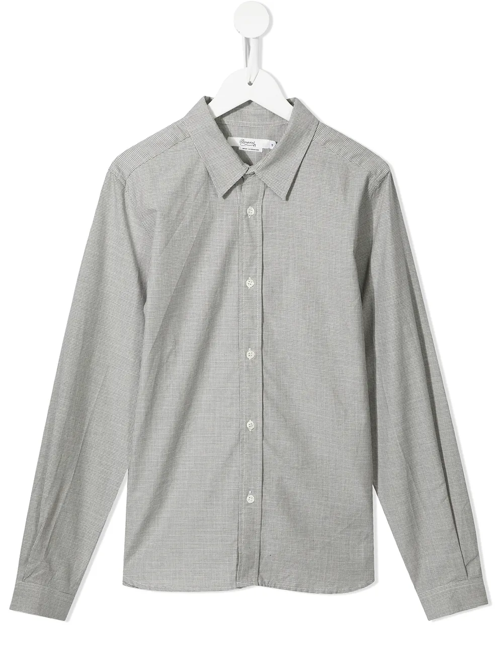 

Bonpoint TEEN grey micro-houndstooth shirt