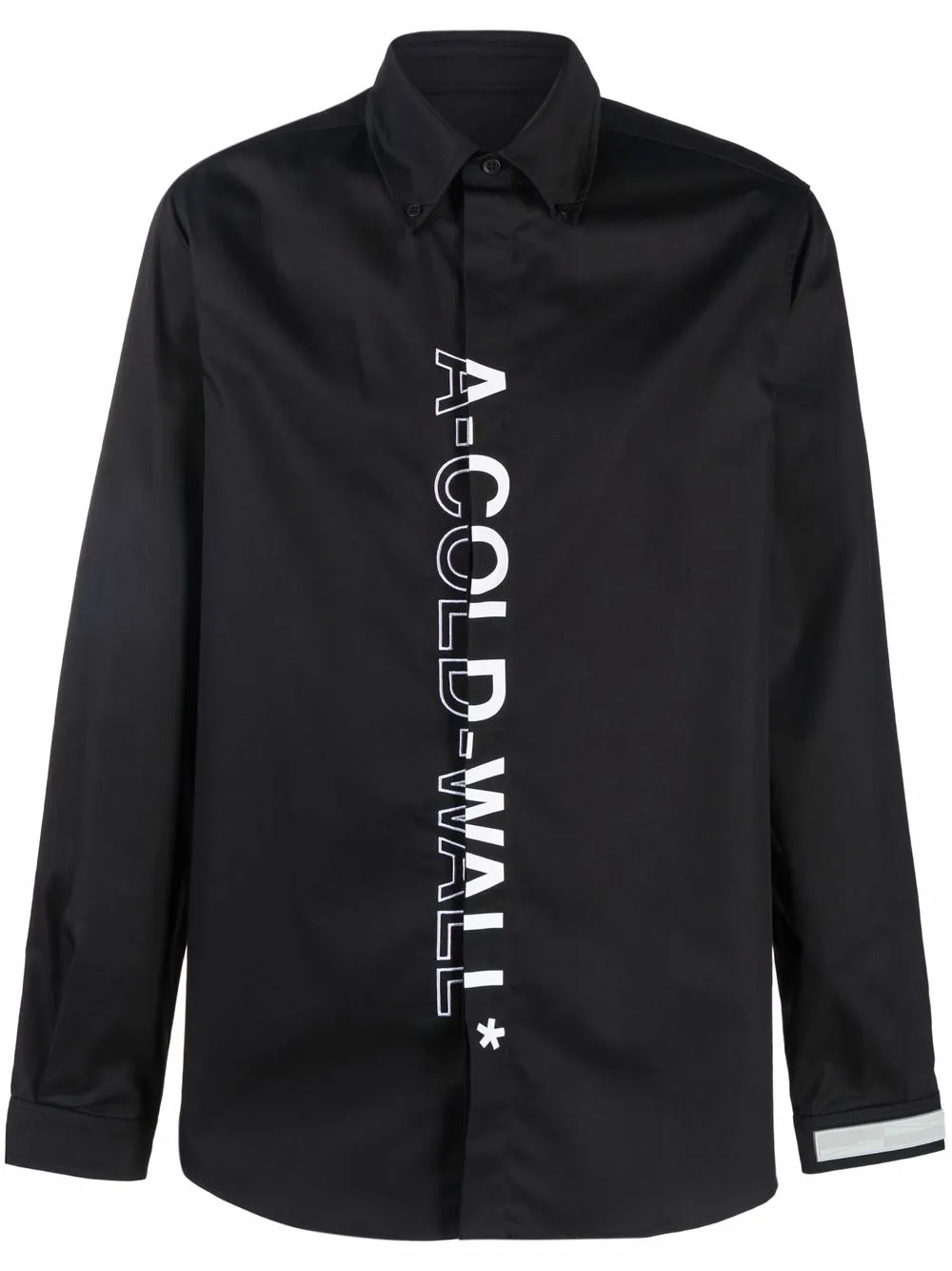 A-COLD-WALL* playera con logo vertical estampado | negro | Image 1