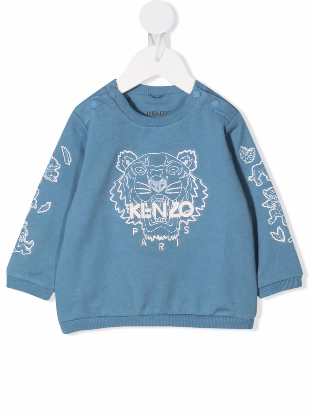 

Kenzo Kids sudadera con bordado Tigre - Azul