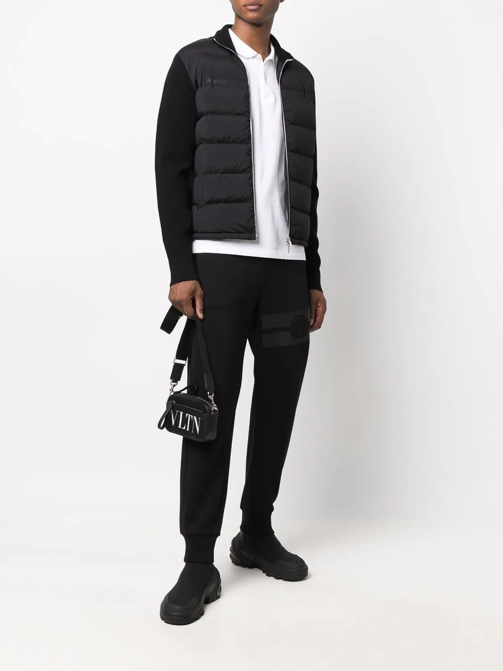 Moncler Trainingsbroek met toelopende pijpen - Zwart