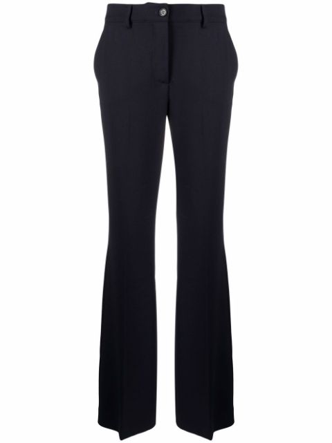 P.A.R.O.S.H. flared high-waisted trousers