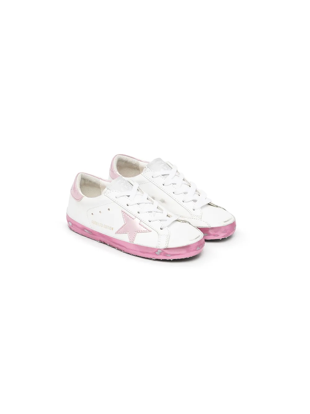 

Golden Goose Kids tenis con parche de estrella de Golden Goose Kids x Bonpoint - Blanco