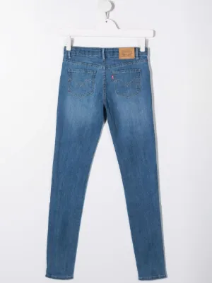 キッズリーバイス0aeg 715 Taylor Thick Stitch Bootcut Toddler Girls Jeans 2t-4t