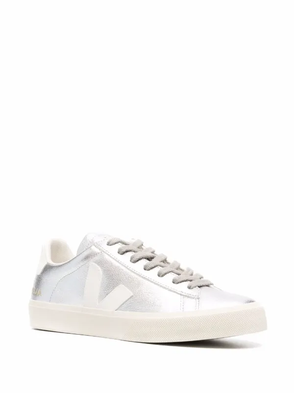 【送料&関税込】Veja Campo Sneakers In Silver Leather Amazon.com | Veja Women's Campo Chromefree Leather Sneakers